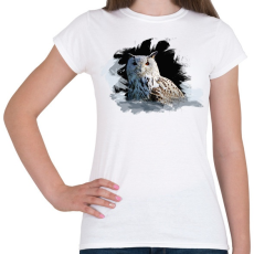 PRINTFASHION hó bagoly - Női póló - Fehér