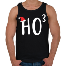 PRINTFASHION Ho Ho Ho - Férfi atléta - Fekete