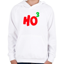PRINTFASHION HO HO HO - Gyerek kapucnis pulóver - Fehér gyerek pulóver, kardigán