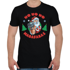 PRINTFASHION Ho ho ho madafakas - Férfi póló - Fekete férfi póló