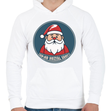 PRINTFASHION HO-HO HOZTÁL SÖRT_085937 - Férfi kapucnis pulóver - Fehér férfi pulóver, kardigán