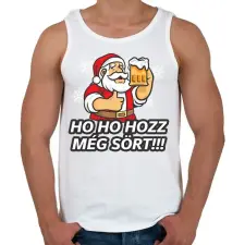 PRINTFASHION Ho ho hozz még sört! - Férfi atléta - Fehér atléta, trikó