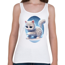 PRINTFASHION Hócica - Női atléta - Fehér női trikó