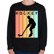 PRINTFASHION Hockey - Gyerek pulóver - Fekete