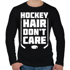 PRINTFASHION Hockey hair - Férfi hosszú ujjú póló - Fekete férfi póló