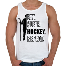 PRINTFASHION Hockey, repeat - Férfi atléta - Fehér atléta, trikó