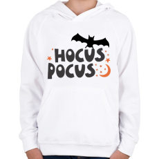 PRINTFASHION Hocus pocus - Gyerek kapucnis pulóver - Fehér