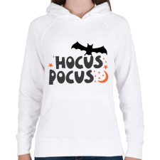 PRINTFASHION Hocus pocus - Női kapucnis pulóver - Fehér női pulóver, kardigán