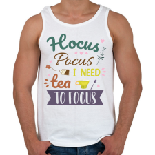 PRINTFASHION Hocus Pocus tea - Férfi atléta - Fehér atléta, trikó