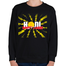 PRINTFASHION HODL DON'T FOSS - Gyerek pulóver - Fekete gyerek pulóver, kardigán