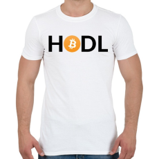 PRINTFASHION hodl - Férfi póló - Fehér