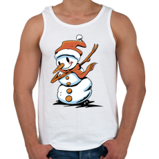 PRINTFASHION Hóember dab - Férfi atléta - Fehér