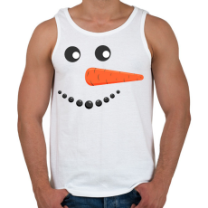 PRINTFASHION Hóember fej - Férfi atléta - Fehér