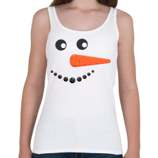 PRINTFASHION Hóember fej - Női atléta - Fehér