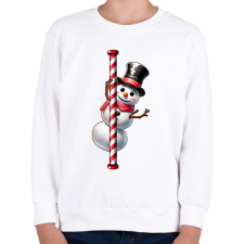 PRINTFASHION Hóember - Gyerek pulóver - Fehér gyerek pulóver, kardigán