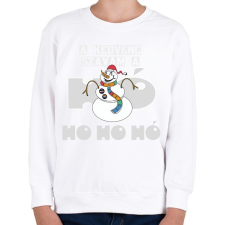 PRINTFASHION Hóember Ho Ho Hó - Gyerek pulóver - Fehér gyerek pulóver, kardigán
