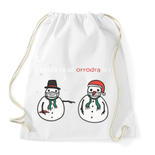 PRINTFASHION Hóemberek maszkban - Sportzsák, Tornazsák - Fehér tornazsák