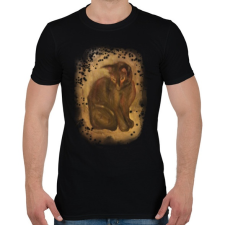 PRINTFASHION hóesés - Férfi póló - Fekete férfi póló