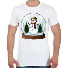 PRINTFASHION Hógömb - Férfi póló - Fehér