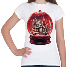 PRINTFASHION Hógömb - Női póló - Fehér női póló