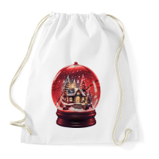 PRINTFASHION Hógömb - Sportzsák, Tornazsák - Fehér tornazsák