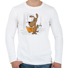 PRINTFASHION Hogyan trollkodj a macskákkal - Férfi hosszú ujjú póló - Fehér férfi póló