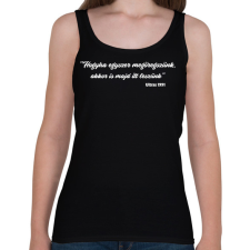 PRINTFASHION Hogyha egyszer megöregszünk... - Női atléta - Fekete női trikó
