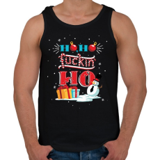 PRINTFASHION Hoho fuckin ho - Férfi atléta - Fekete