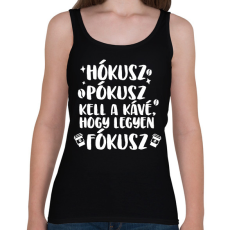 PRINTFASHION Hókusz Pókusz - Női atléta - Fekete