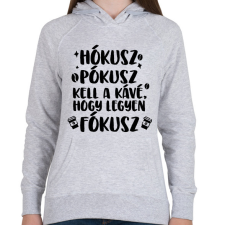 PRINTFASHION Hókusz Pókusz - Női kapucnis pulóver - Sport szürke női pulóver, kardigán