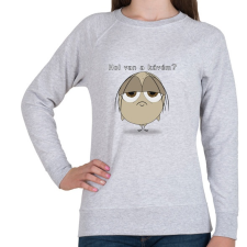 PRINTFASHION Hol van a kávém? - Női pulóver - Sport szürke női pulóver, kardigán