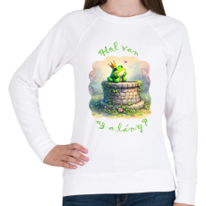 PRINTFASHION Hol van az a lány? - Női pulóver - Fehér