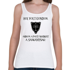 PRINTFASHION Hol volt Gondor? (sárkány) - Női atléta - Fehér
