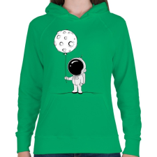 PRINTFASHION Hold lufi - Női kapucnis pulóver - Zöld női pulóver, kardigán