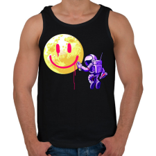 PRINTFASHION Hold smile - Férfi atléta - Fekete atléta, trikó