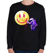 PRINTFASHION Hold smile - Gyerek pulóver - Fekete gyerek pulóver, kardigán