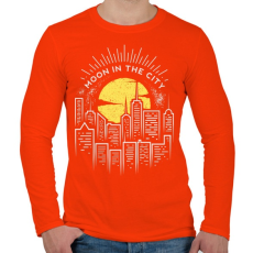 PRINTFASHION Holdfény  - Férfi hosszú ujjú póló - Narancs