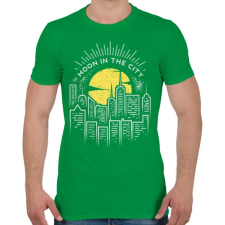 PRINTFASHION Holdfény  - Férfi póló - Zöld férfi póló