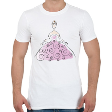 PRINTFASHION Hölgy - Férfi póló - Fehér