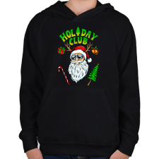 PRINTFASHION HOLIDAY CLUB - Gyerek kapucnis pulóver - Fekete gyerek pulóver, kardigán