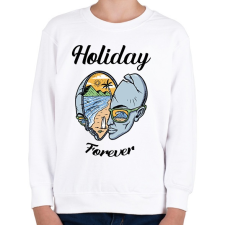 PRINTFASHION Holiday forever - Nyaralás - Gyerek pulóver - Fehér gyerek pulóver, kardigán