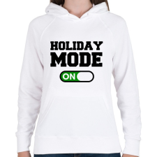 PRINTFASHION Holiday - Női kapucnis pulóver - Fehér női pulóver, kardigán