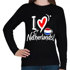 PRINTFASHION Holland drukker - Női pulóver - Fekete