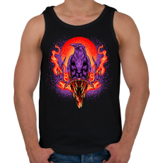 PRINTFASHION Holló  - Férfi atléta - Fekete