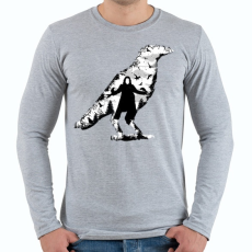 PRINTFASHION Holló - Férfi hosszú ujjú póló - Sport szürke