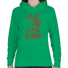PRINTFASHION Holló - Női kapucnis pulóver - Zöld
