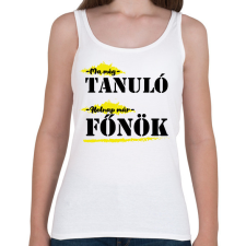 PRINTFASHION Holnap már főnök - Női atléta - Fehér női trikó