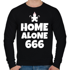 PRINTFASHION HOME ALONE 666 - Férfi pulóver - Fekete