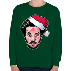PRINTFASHION Home Alone - betörő - Gyerek pulóver - Sötétzöld