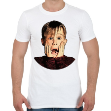 PRINTFASHION Home Alone - Férfi póló - Fehér férfi póló